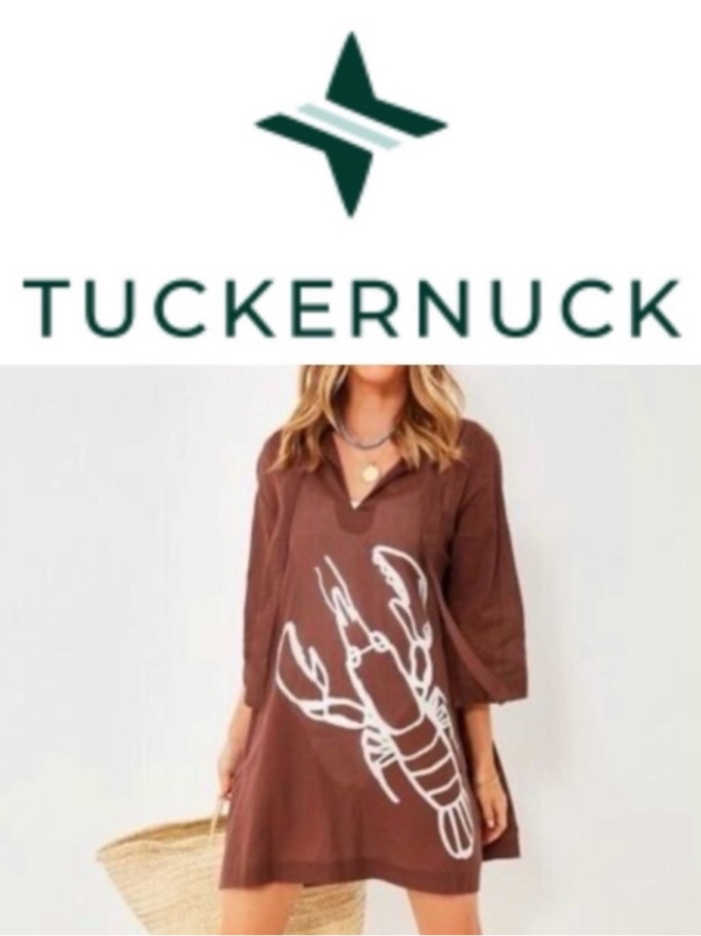 Tuckernuck Brown Lobster Cover Up